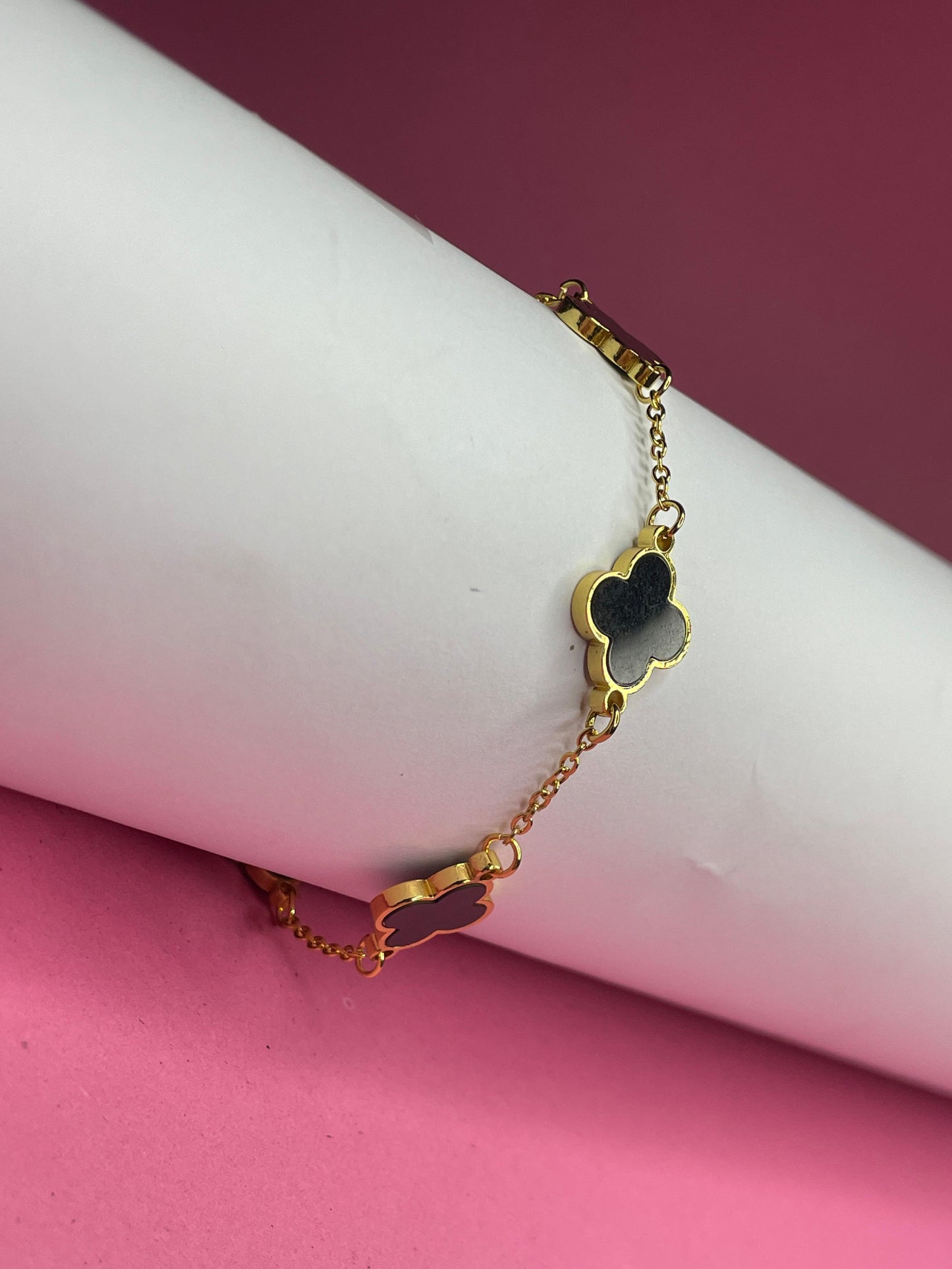 Black Clover Gold Bracelet