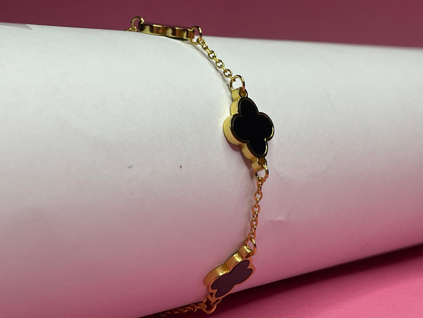 Black Clover Gold Bracelet