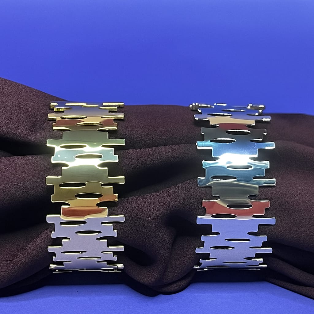 Luster'n Iced and Gold Hand Cuff