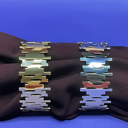 Luster'n Iced and Gold Hand Cuff