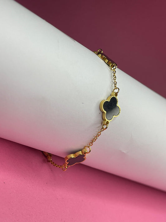 Black Clover Gold Bracelet