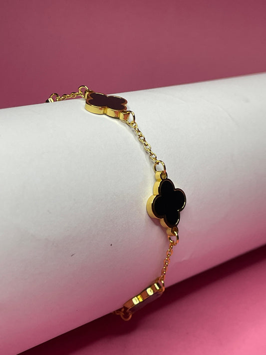 Black Clover Gold Bracelet