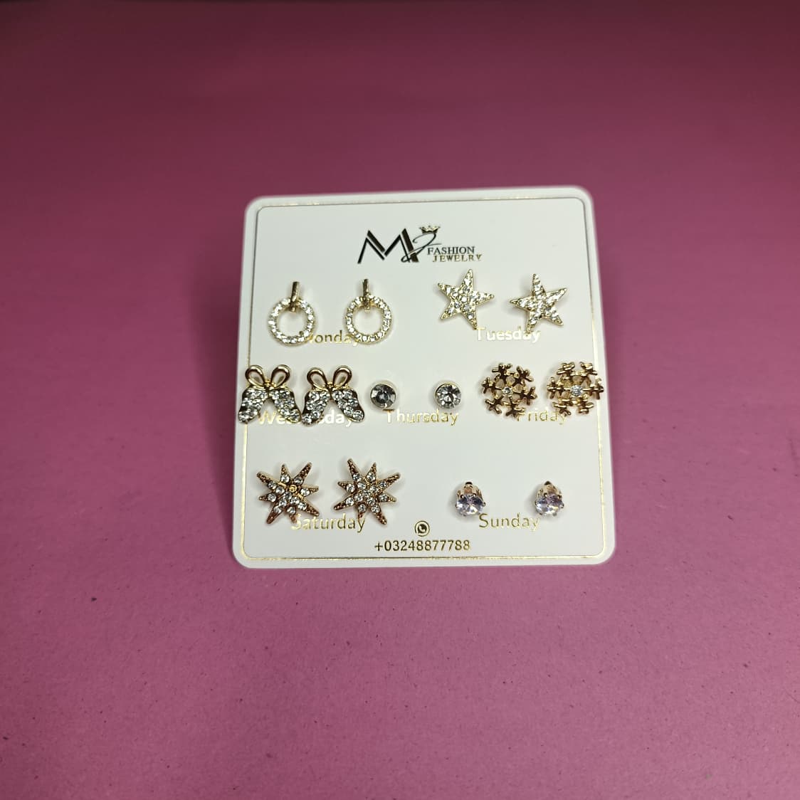 Whole Week in One Pack Earings